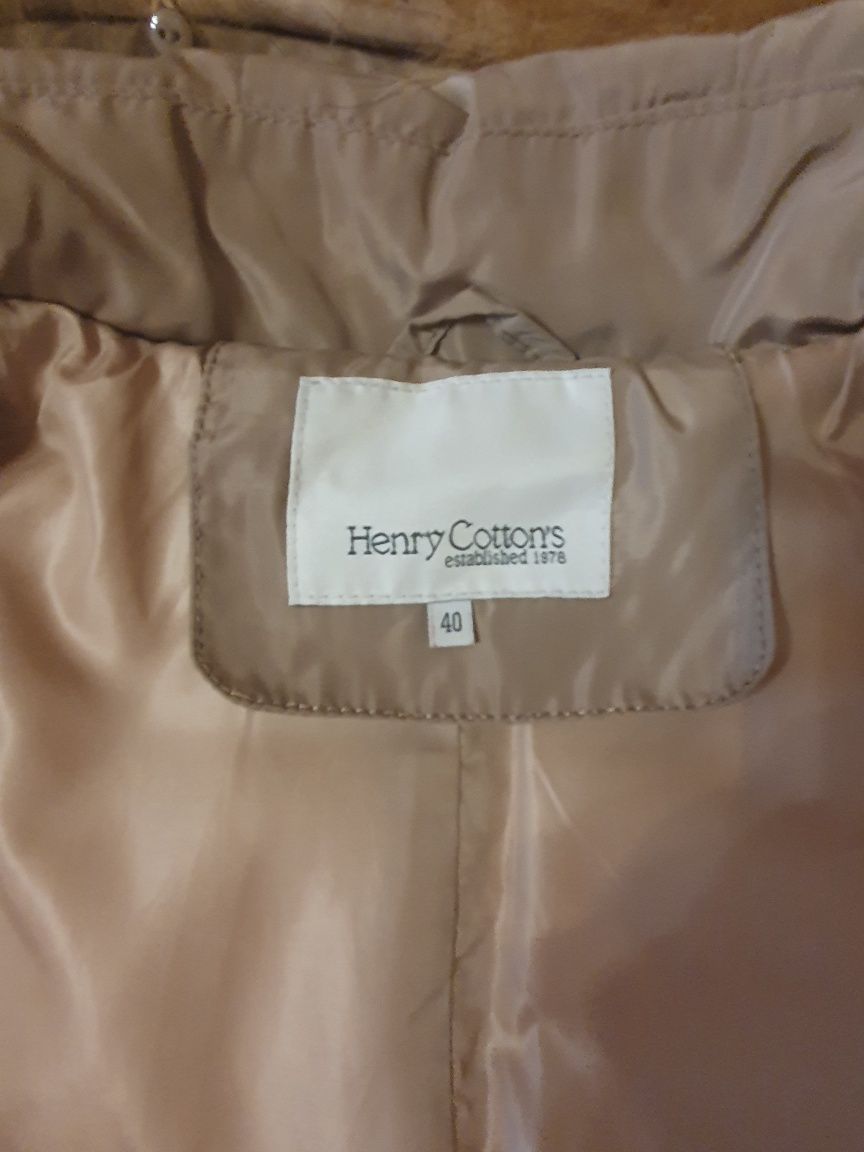 Пуховик Henry Cotton's, пальто пуховое, размер 46-48