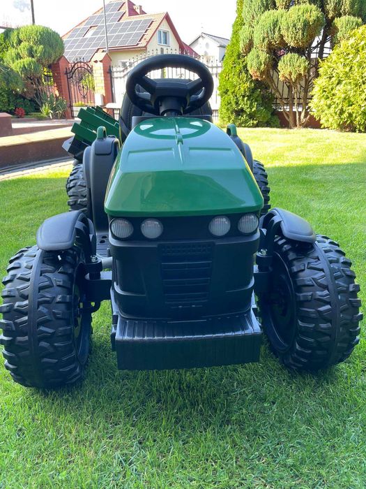 CIĄGNIK ELEKTRYCZNY AUTO akumulator NACZEPA PILOT traktor dla dzieci