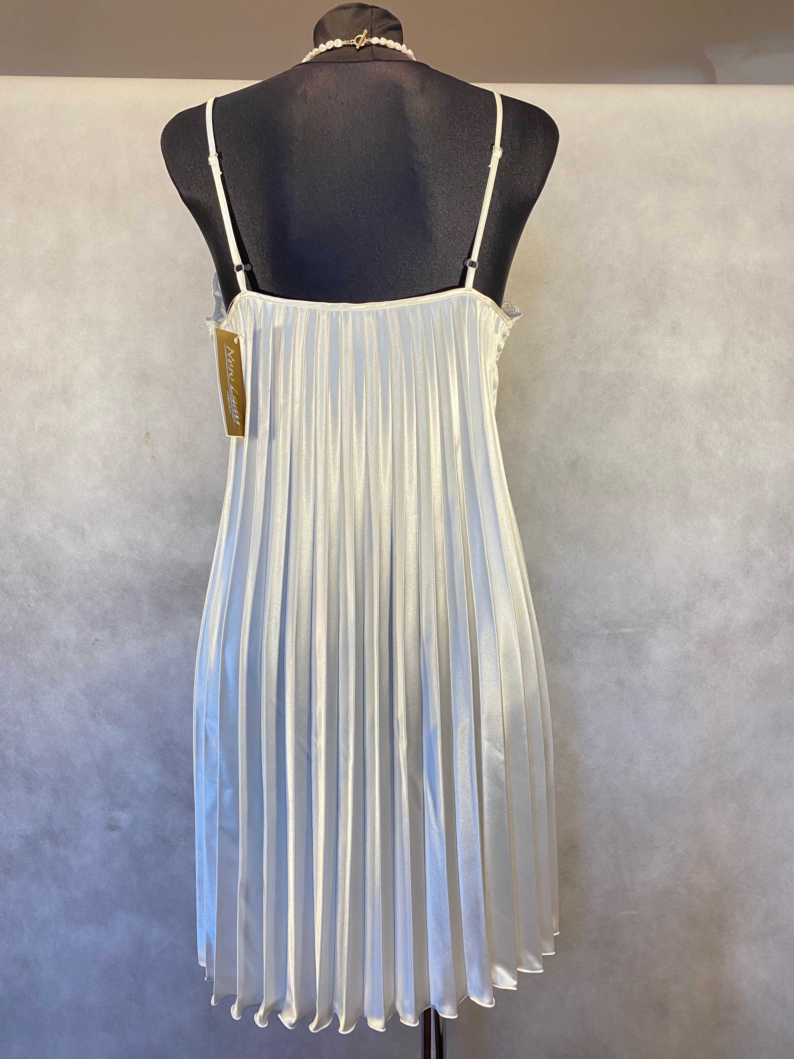 Nowa koszula nocna satynowa koronkowa stringi New Lady 40 L na prezent