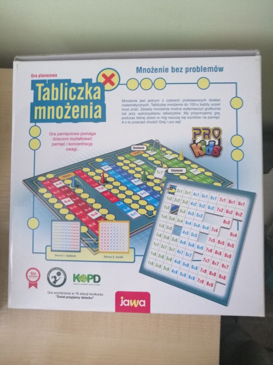 Tabliczka mnożenia gra planszowa