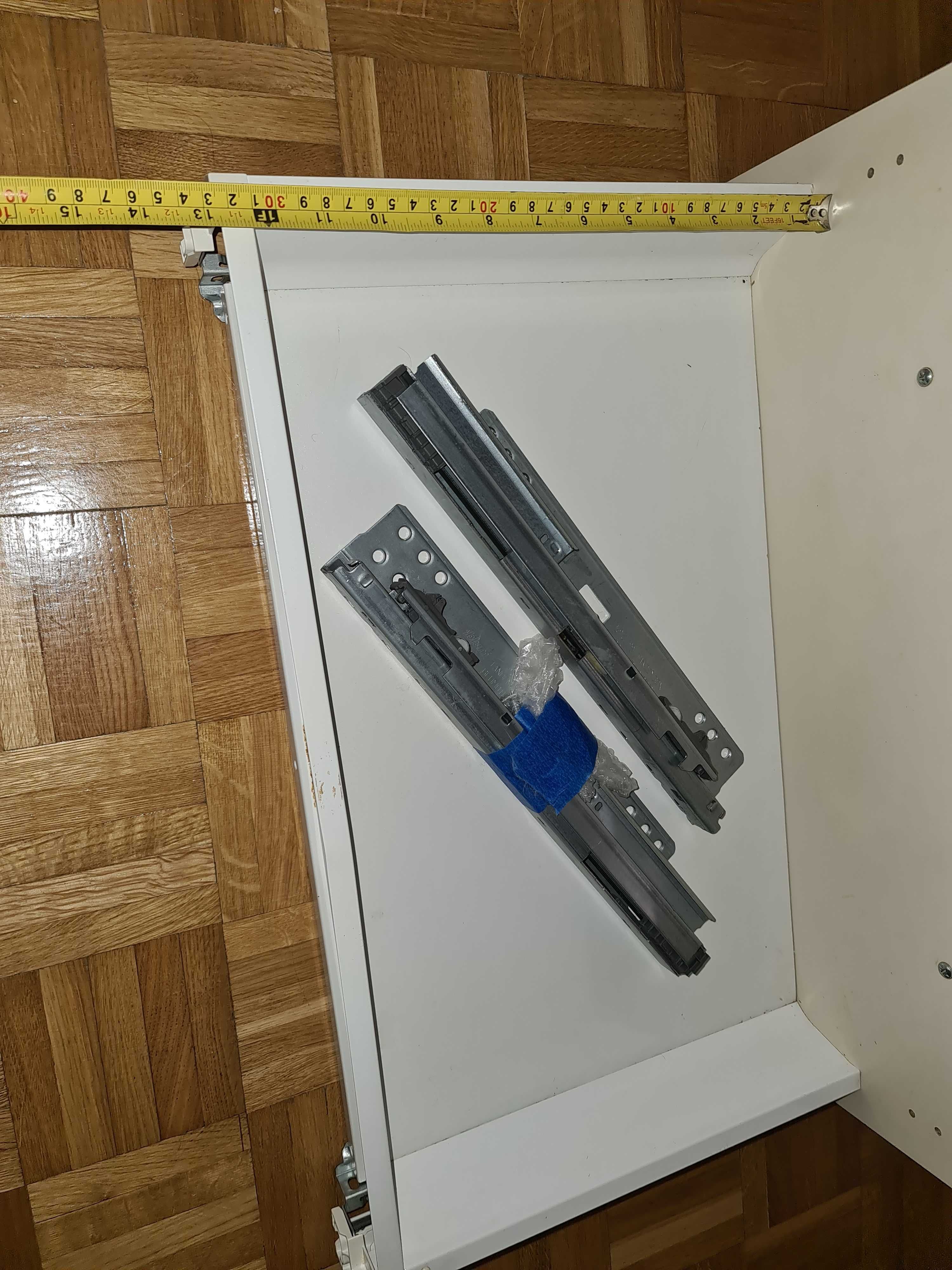 Dwie szuflady kuchenne z frontem Ikea Ringhult