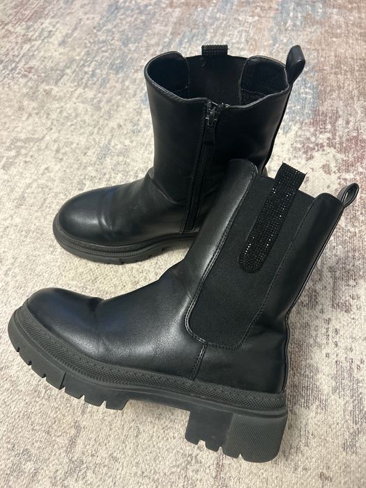 Botki trapery ocieplane zimowe damskie 37 na zamek