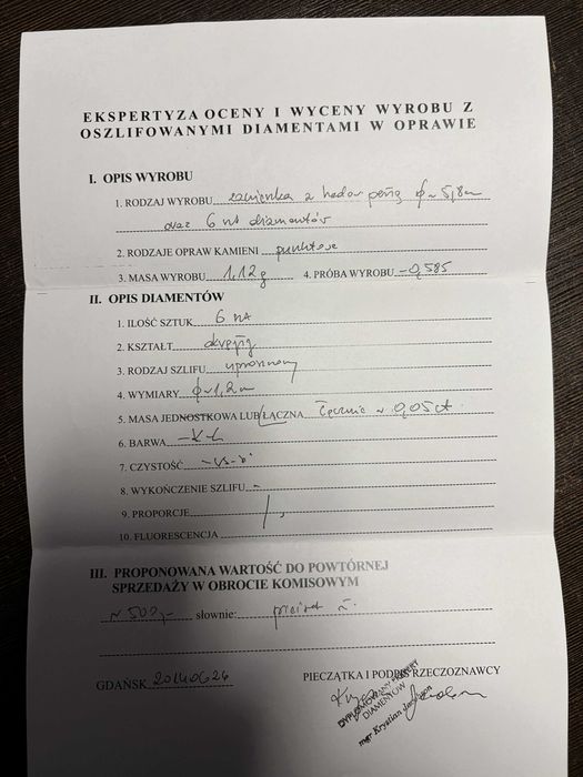 Złota zawieszka pr 583 1,12g z perłą