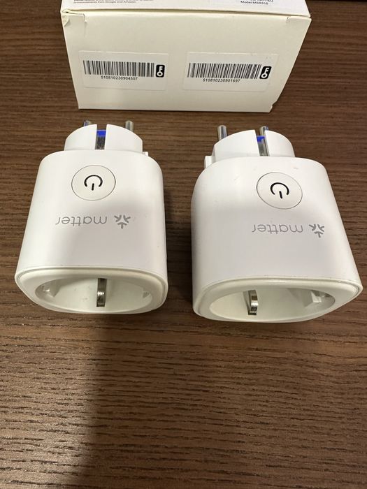 Meross Tomada inteligente Matter com consumo de energia