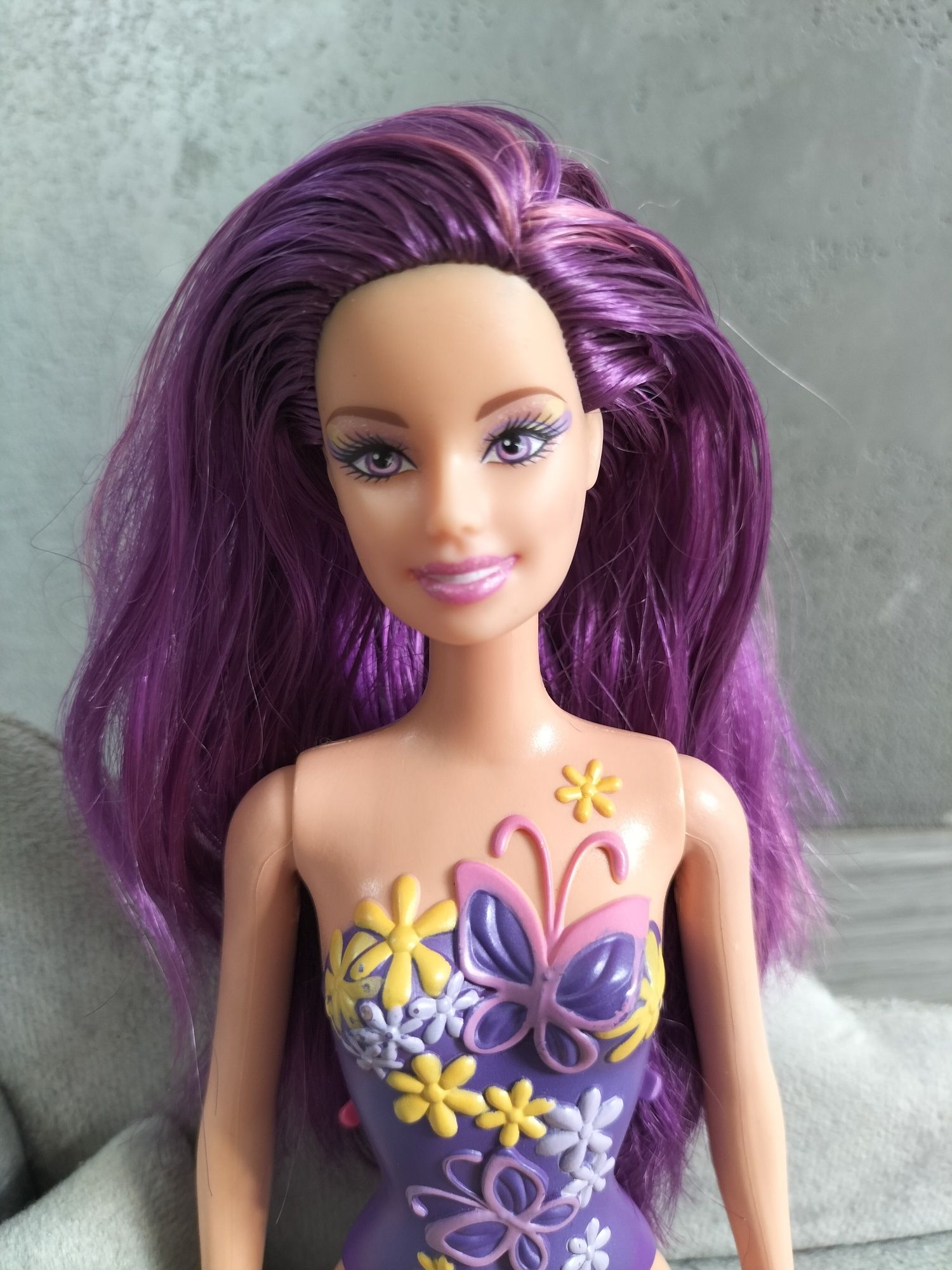 Lalka Barbie Fairy Tastic Princess P6564 Mattel 2008 Fioletowa  Wróżka