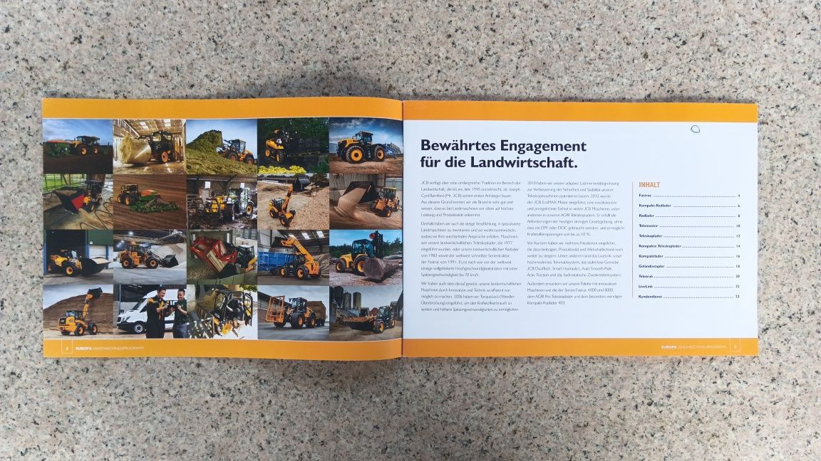 JCB Maszyny rolnicze Program modeli 2017 Prospekt