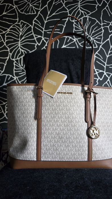 Сумка шоппер Michael Kors  Белая