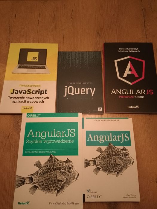 Programowanie JavaScript, jQuery, AngularJS - zestaw książek