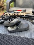 Кроксы оригинал Crocs LiteRide Clog Black Smoke черные 40-44