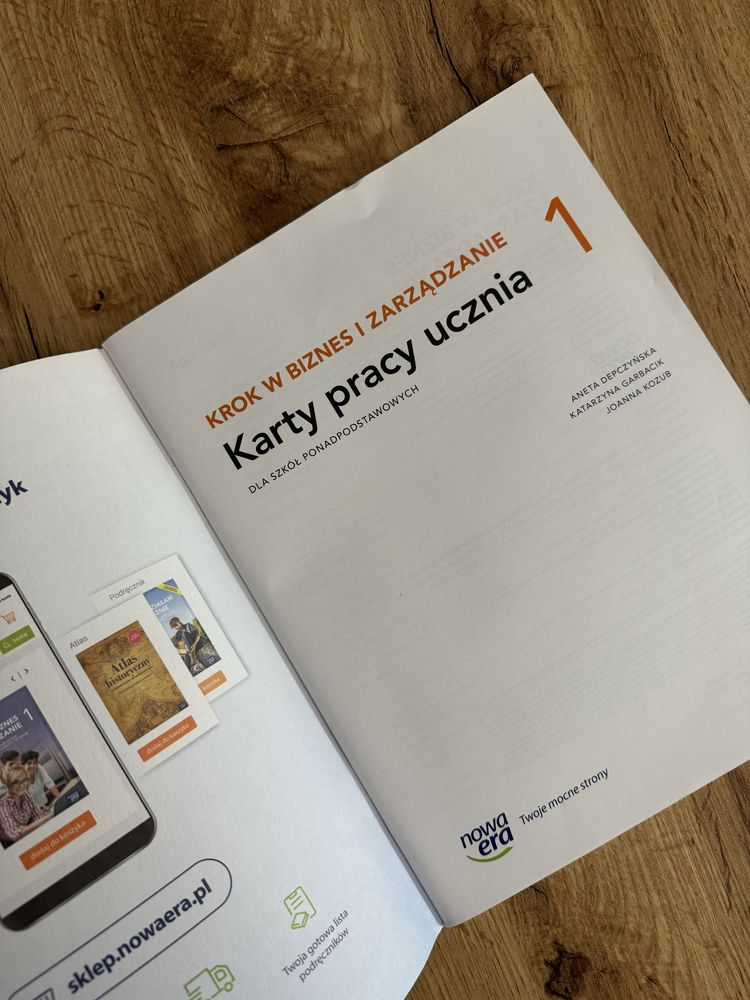 Krok w biznes i zarządzanie 1 - karty pracy ucznia