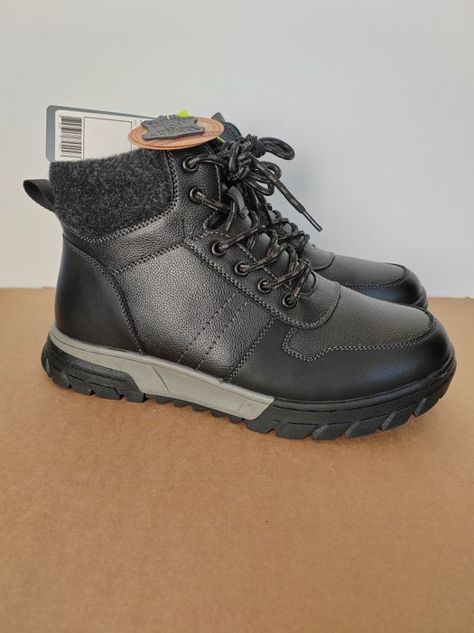 Skóra + wełna owcza – Buty, trzewiki męskie nowe 41