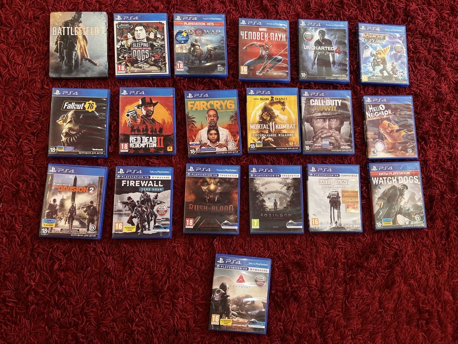 Диски ps4 оптом/комплектом