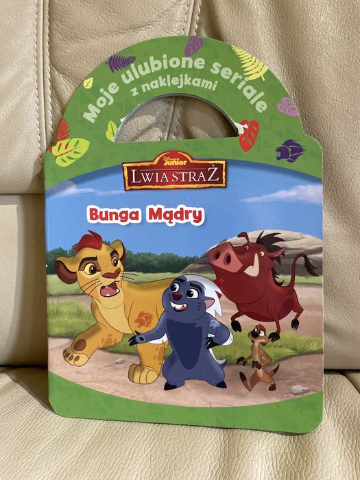 Disney lwia straż król lew czytanka z naklejkami Bunga Mądry