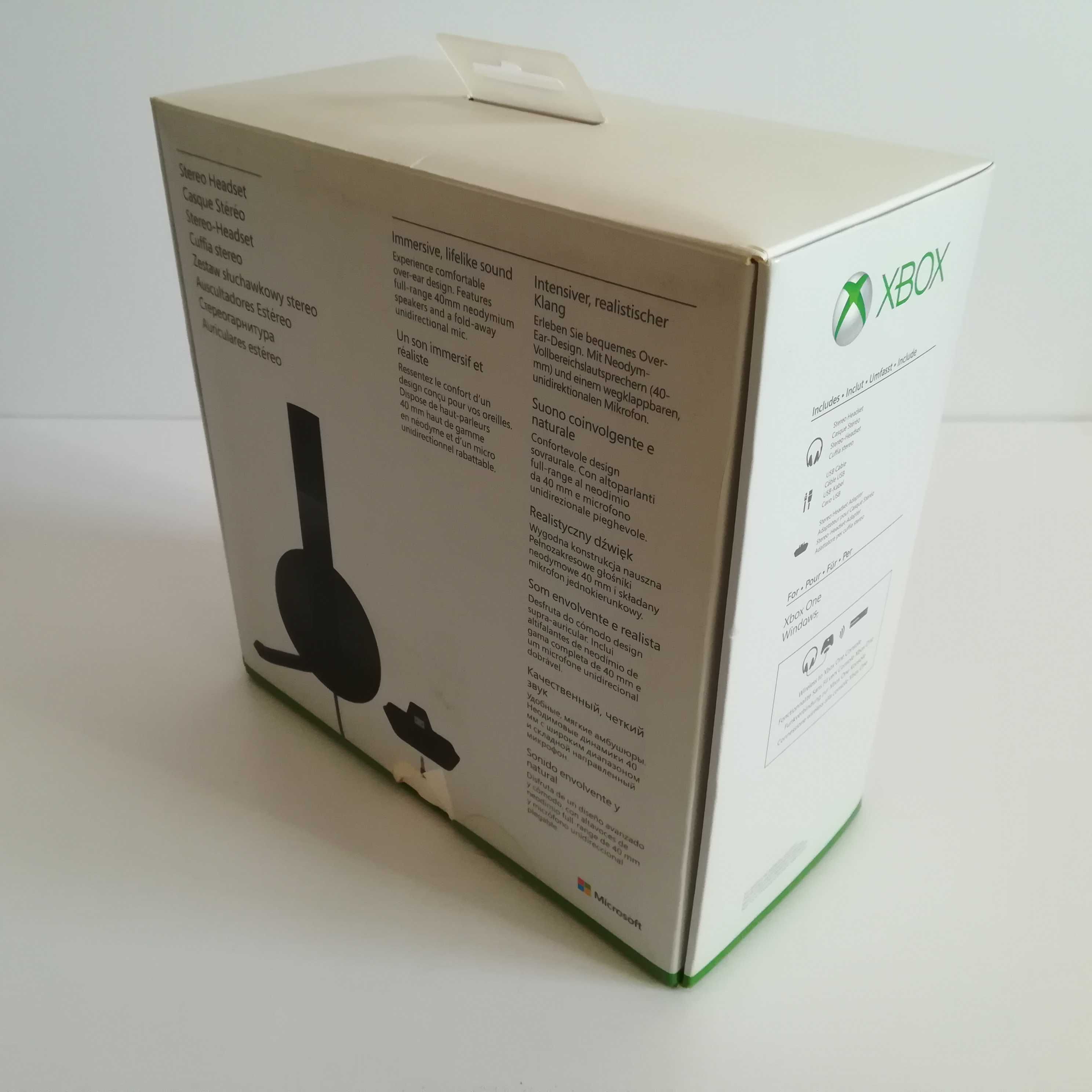 Karton pudełko po słuchawkach XBOX ONE