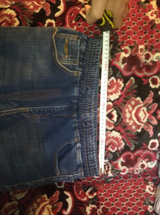 Мужские зимние Джинсы Denim ( на флисе ,на манжетах) размер 29 М-L