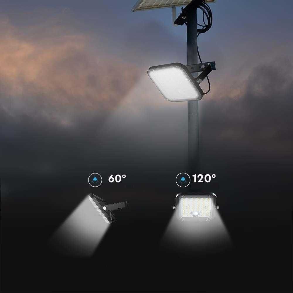 Lampa LED Solarna, naświetlacz firmy V-TAC-panel 10W + pilot, timer