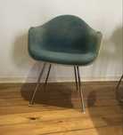 Herman Miller cadeira azul design chaise