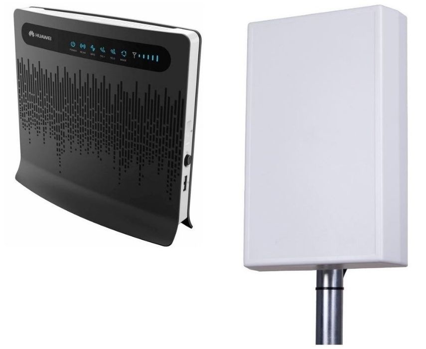 Zestaw router LTE Huawei B593 + MEGA ANTENA DUAL