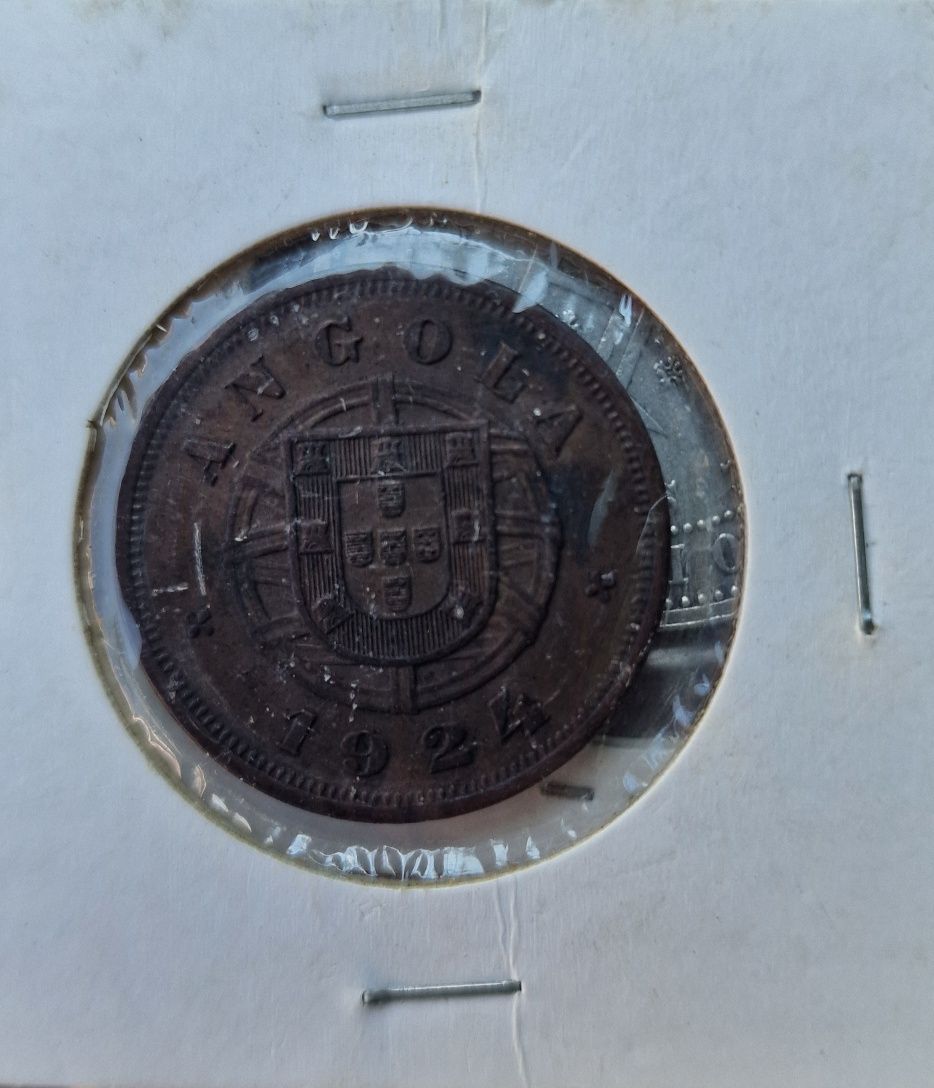 2,50 esc 1937 *RARO*/ 5 centavos 1924 Angola e 10 centavos 1930