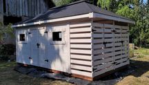 Domek Narzędziowy BARTEK Z Drewutnią Zamykaną 3x4m DREWNOTRIK.PL