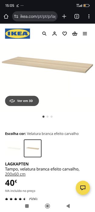 Secretária Lagkapten + Adils 200x60