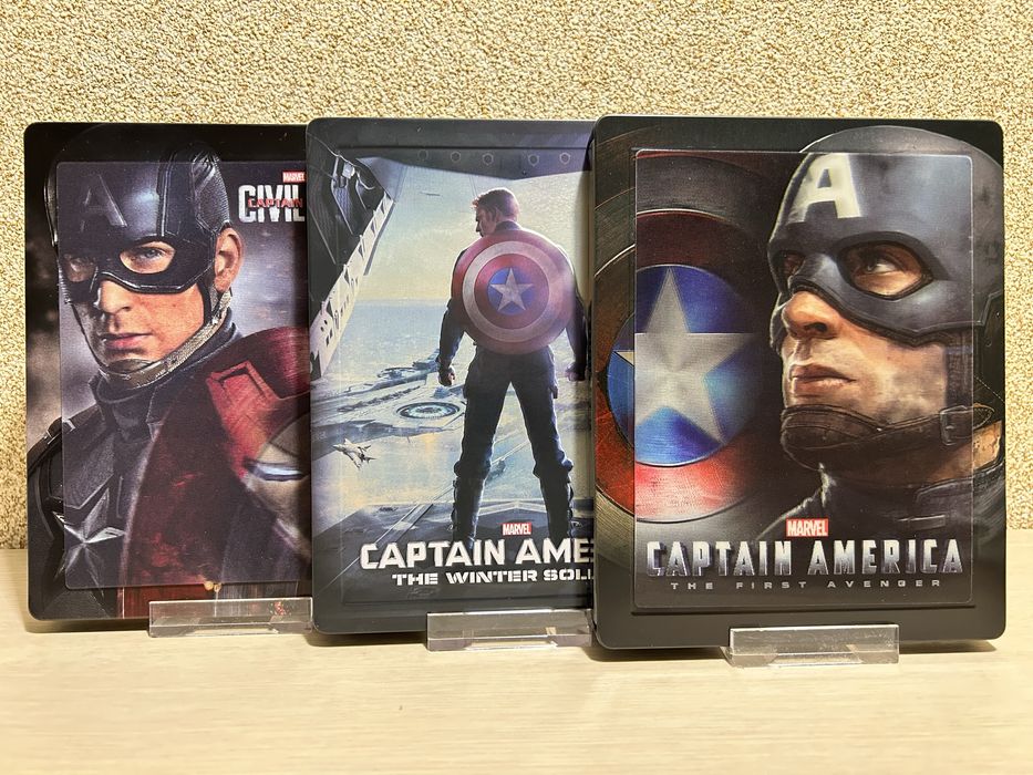 Steelbook Blu-ray Lenticular Первый мститель 1 - 4 / Люди Икс: / Логан