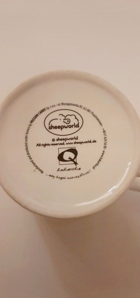 Kubek na 18 urodziny-  Kukartka Sheepworld zegar