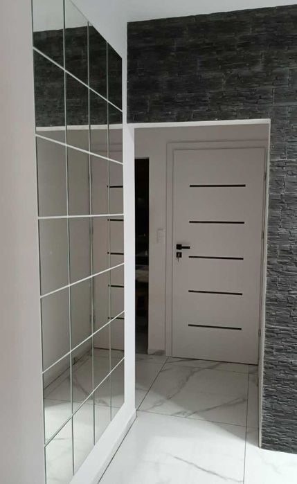 Lustro ścienne akrylowe prostokąty zestaw 9 sztuk 210 x 300 mm