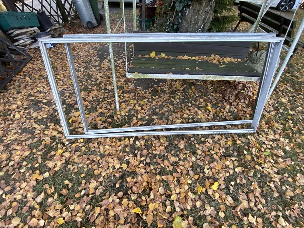 Drzwi aluminiowe z demontarzu.