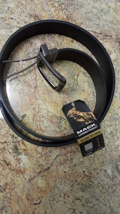 Ремень детский подростковый MACK размер 32 длина 101 см ширина 3,5 см