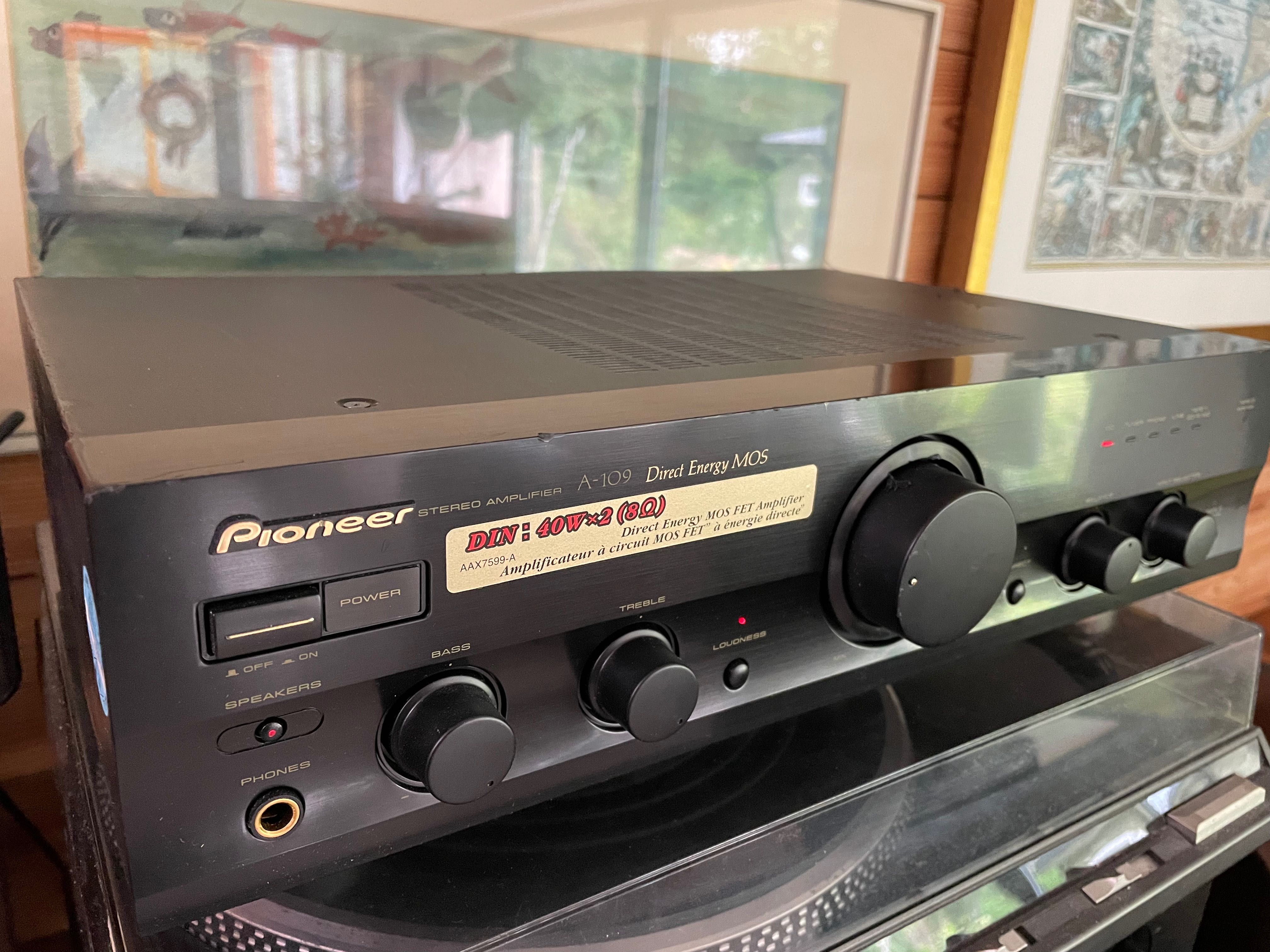 PIONEER A-109 czarny wzmacniacz stereo