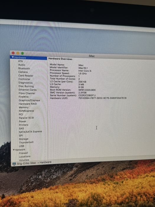 iMac 21,5 cala, koniec 2015
