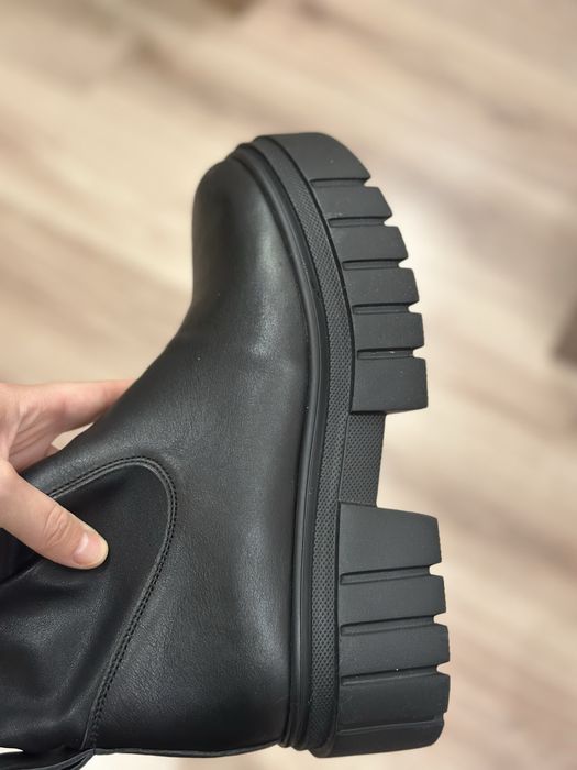 Шкіряні жіночі ботфорди  (демісезон, єврозима)