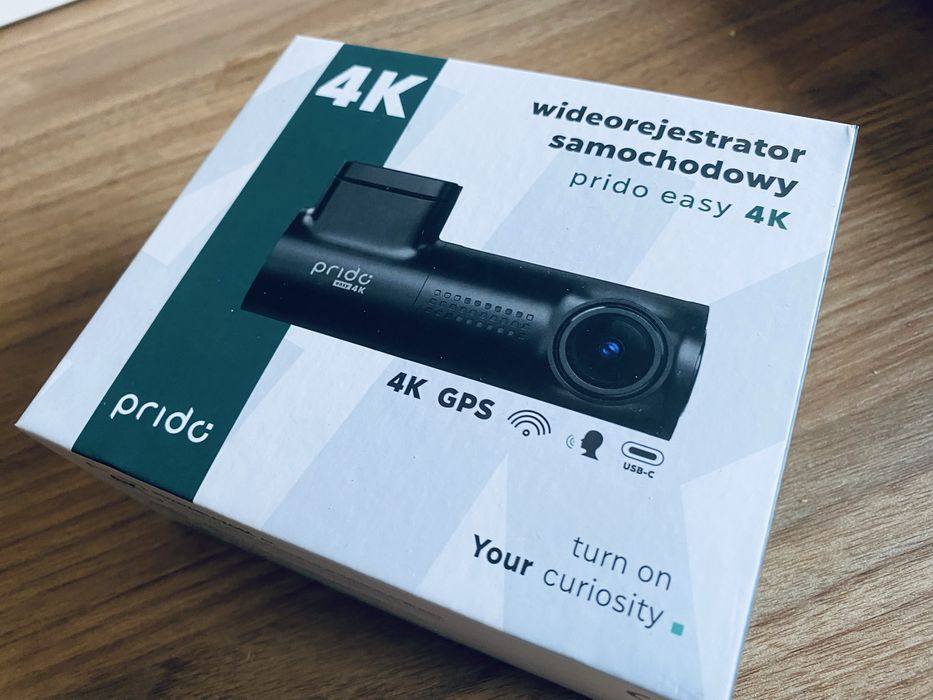 Kamera samochodowa wideorejestrator Prido Easy 4K z GPS nowa!