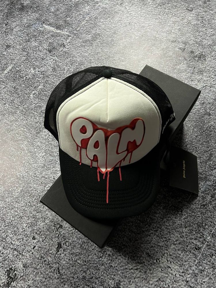 ОРИГІНАЛ | Бейсболка PALM ANGELS Spray Logo Print Cap, кепка пальм