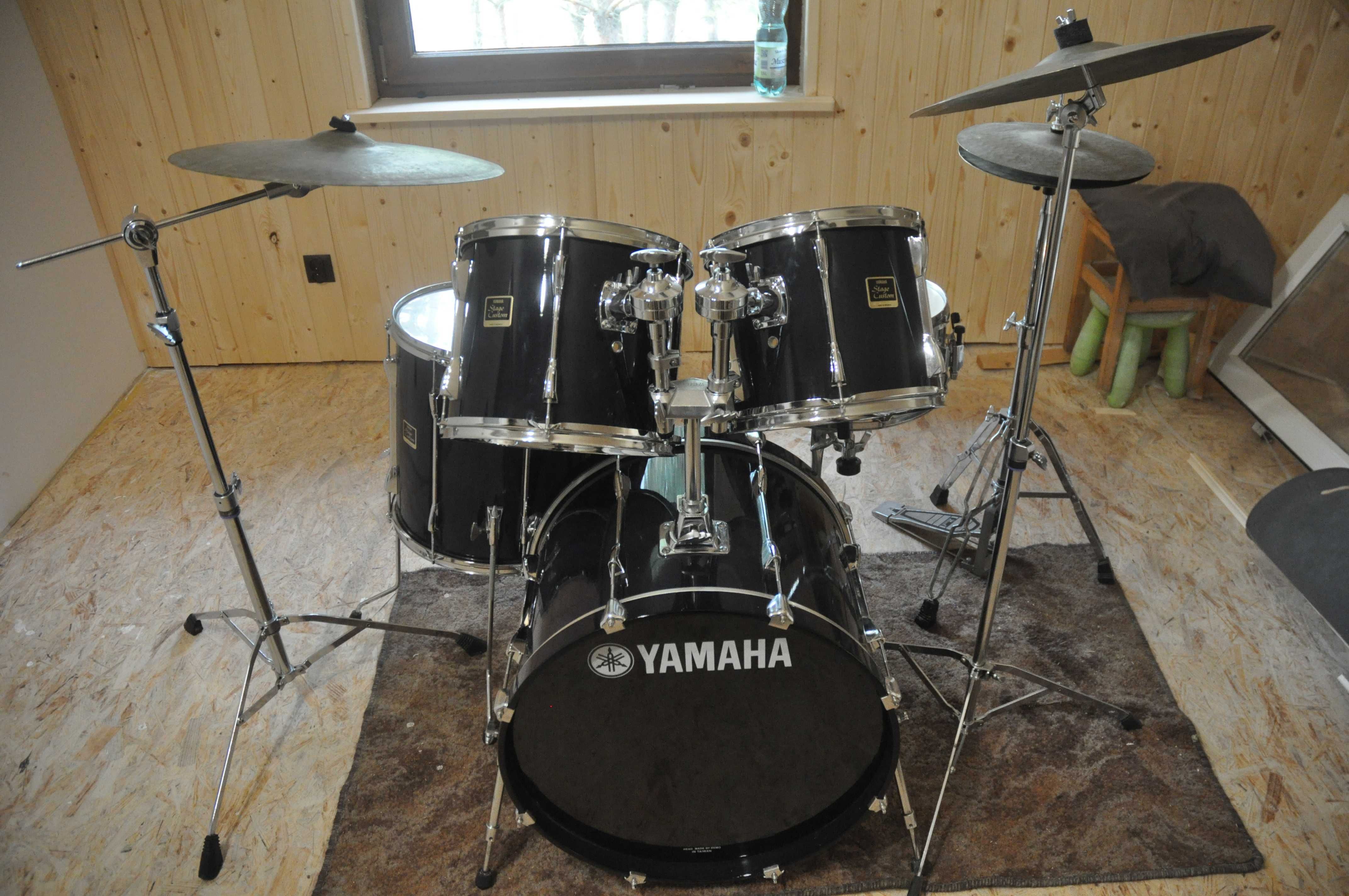 YAMAHA Stage Custom+Talerze MEINL-perkusja siadać i grać!