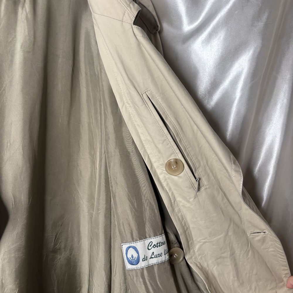vintage beżowy piaskowy trench coat trencz prochowiec płaszcz