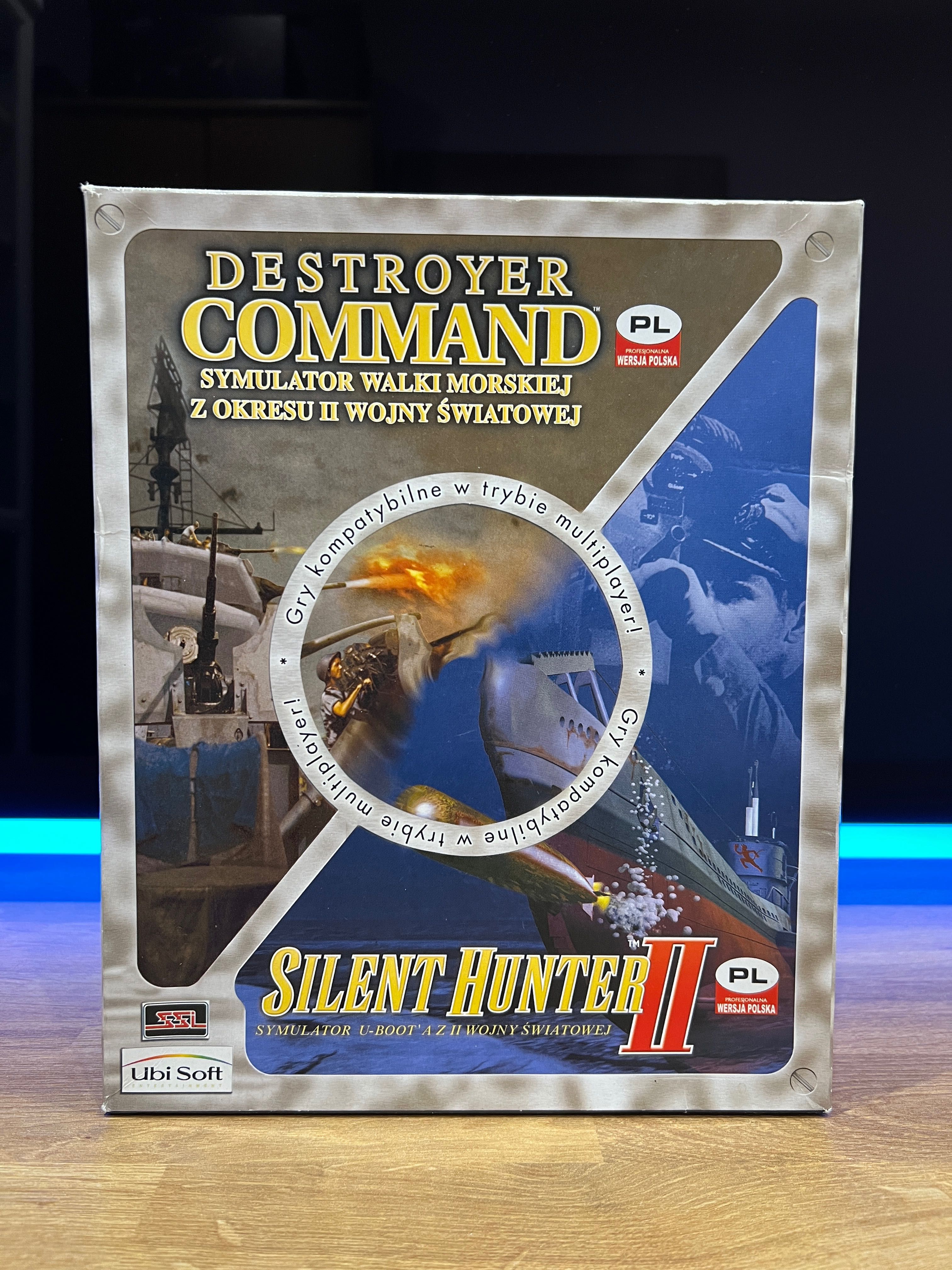 Destroyer Command / Silent Hunter II (PC PL 2002) BIG BOX komplet