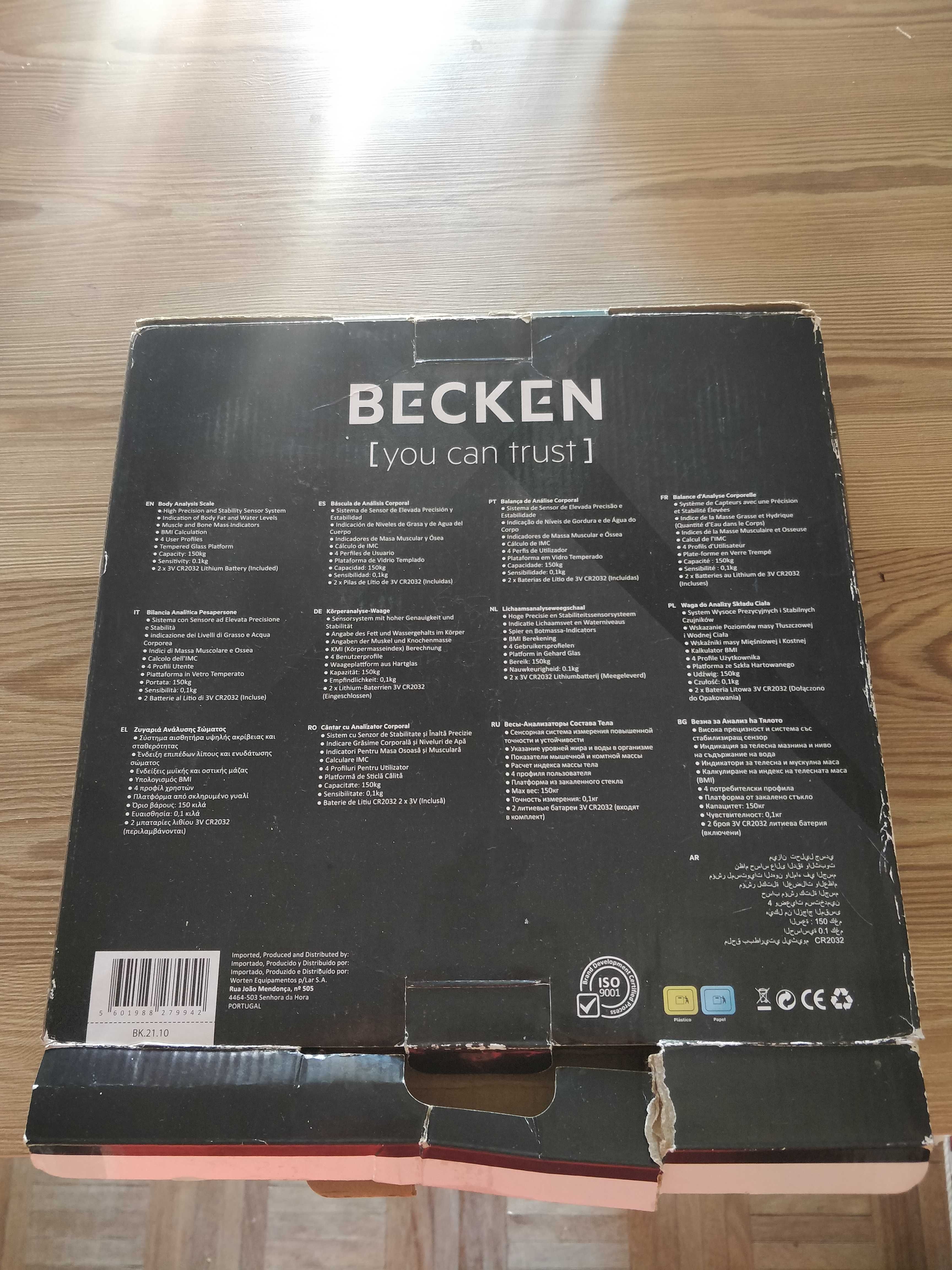 Balança Digital Becken Body Analysis Scale