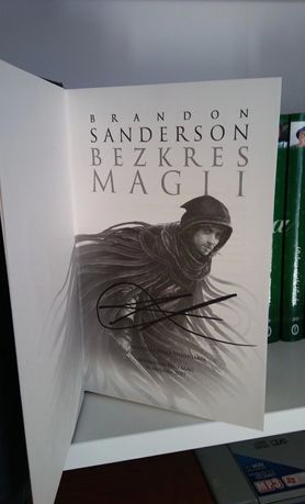Książka z autografem Bezkres Magii Brandon Sanderson