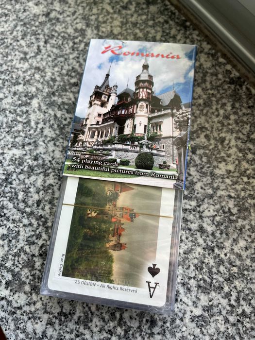 Baralho de cartas Roménia - novo e embalado