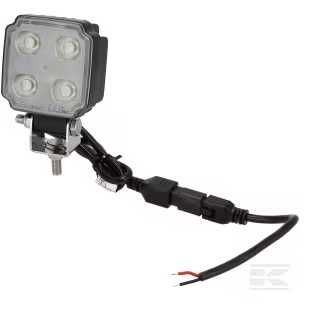 Lampa robocza LED, kwadratowa 20W 3000lm, biała, 75x47x107.5 mm