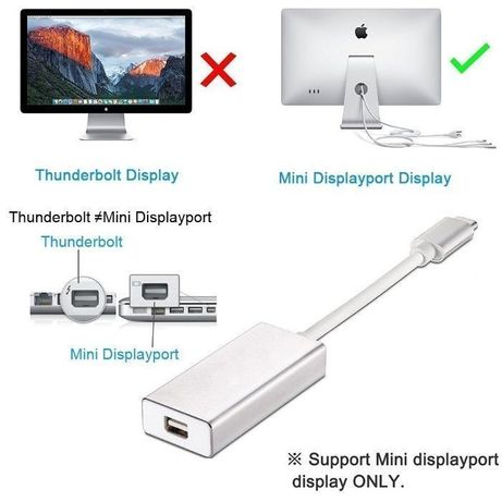 Адаптер преобразователь USB type-C в Mini Display Port и DisplayPort