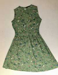 Sukienka zielona w kwiatki CARRY rozm M 38