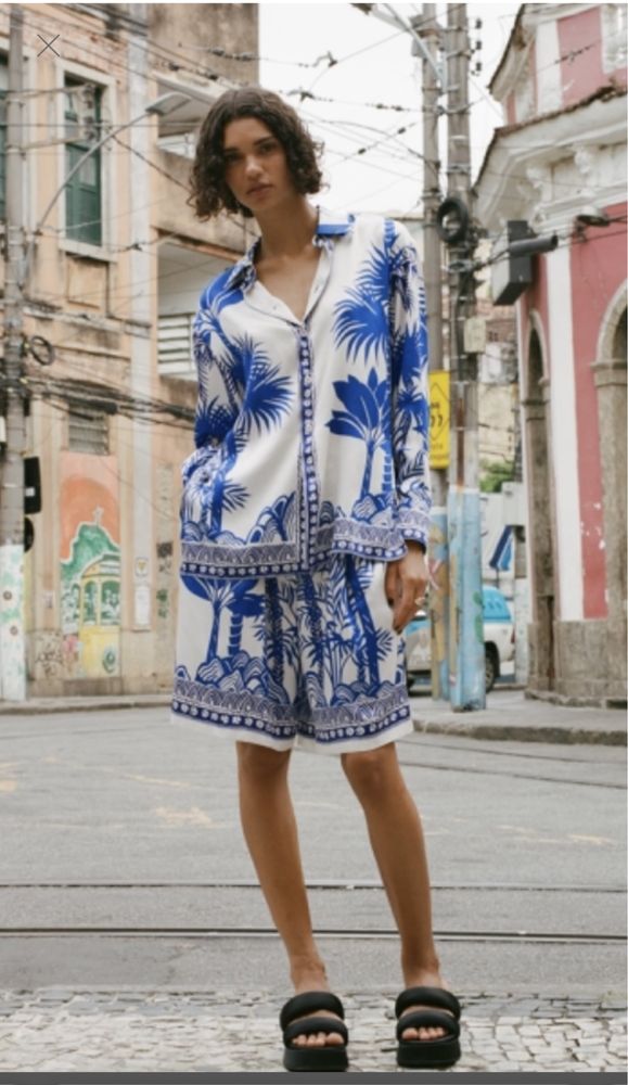 Zara жіночий костюм в піжамном стилі р.М, L оригінал з Іспанії!