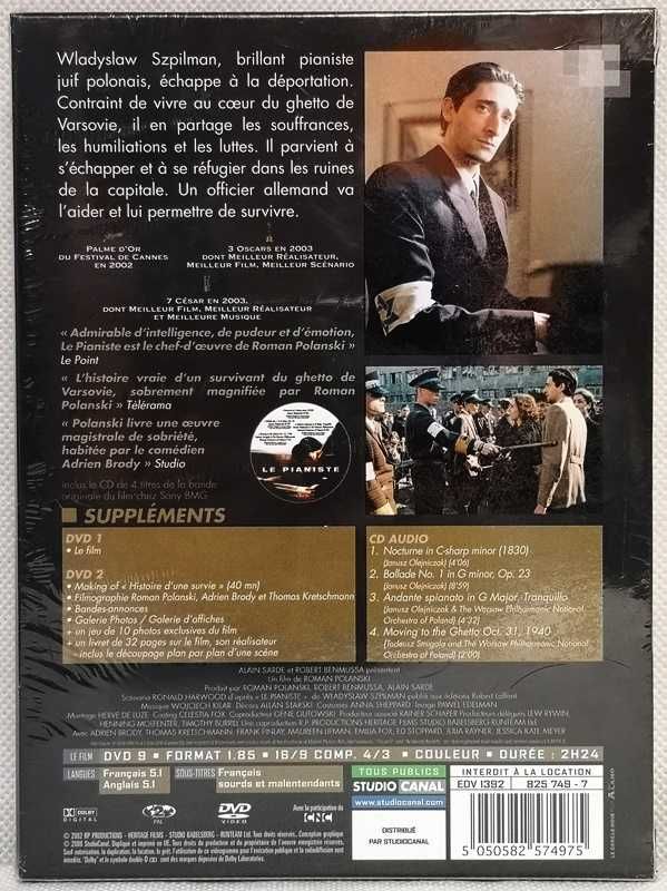 Le Pianiste 2DVD + CD - Roman Polanski - P1106