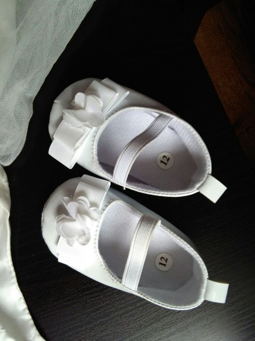 Sukienka do chrztu 74 buty sukieneczka chrzest biała wanilia