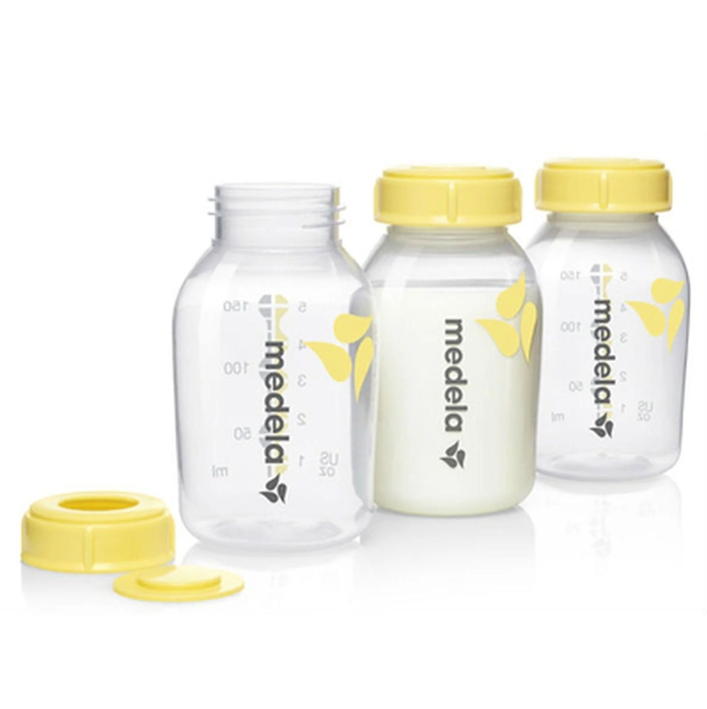 Pack 3 frascos leite 150ml Medela (oferta de 2 Tetinas Medela M) (p