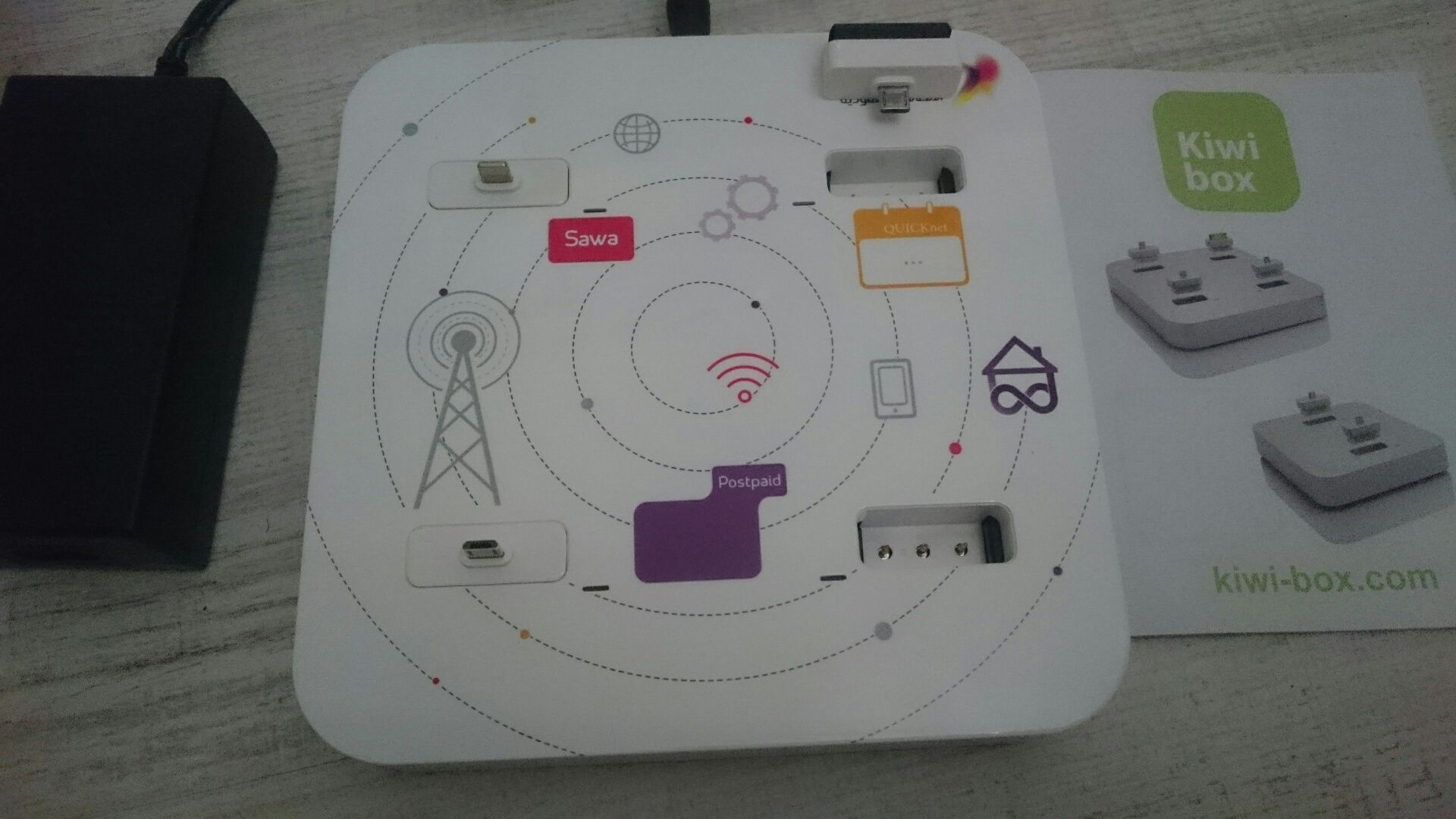 Ładowarka iPhon  KIWI BOX 4 stacjonarna na 4 telefony 5A/ Micro USB