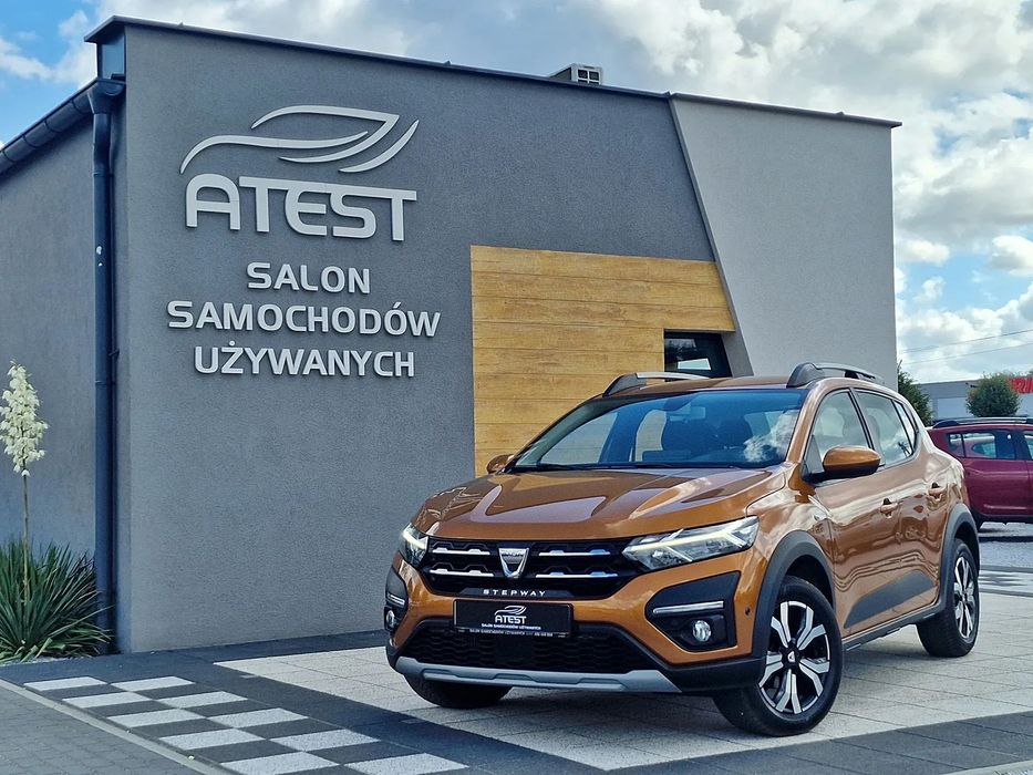 Dacia Sandero Stepway Benzyna Klimatronik Kamera Cof. 6-Bieg Tempomat Alu 90KM